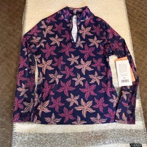 X by GOTTEX Long Sleeve 1/2-zip “KATE” Mock Neck Pullover Top / Jacket XS NWT